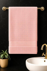 Bombay Dyeing Towel 100% Cotton Tulip Bath Turkish Towel 450 Gsm | Super Soft & Ultra Absorbent | Hand Washable & Machine Washable (Peach Melba)