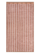 Homefresh Decorative Cotton Bath Towel 500 Gsm | Geometric Pattern Brown & White (Ginger)