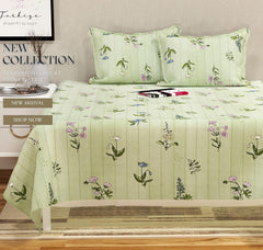 Super King Size Bedsheets With 2 King Size Pillow Covers | 108x108 Inches, Olive Green - Luxury Soft Sheets (3pcs Set) | Perfect For Gifting Wedding Anniversary, Birthday