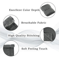 Heart Home Cotton Hand & Face Towels 1200 Gsm | For Men & Women Easily Washable Workout Gym Towel - Grey & Brown (Pack Of 6)