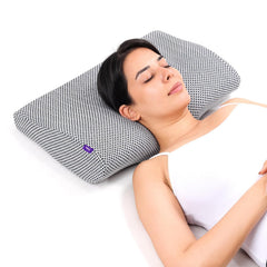 Ultimate Contour Cervical Neck Pillow, For Pain Relief Sleep, Grey Mesh Pillow | Improves Posture, Neck Pain Relief Cushion With Ultra Responsive Memory Foam & Skin Friendly Cover