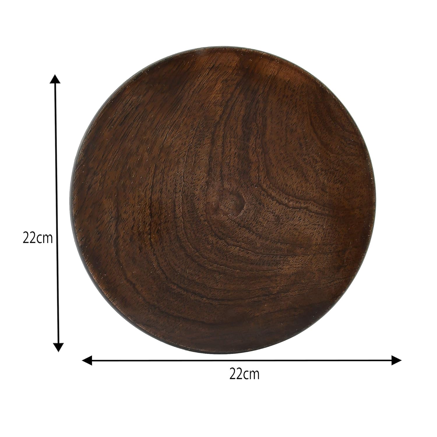 Dark Brown Wooden Chakla Or Roti Maker Or Rolling Board Or Polpat - 9 Inch | Made In India & Handmade Dark Brown Wooden Chakla Or Roti Maker Or Rolling Board Or Polpat - 9 Inch | Made In India & Handmade