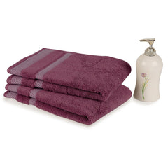 Spaces Hygro Cotton Hand Towel 400 Gsm (Wine) - Set Of 2