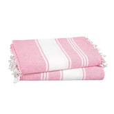 Lane Linen Turkish Beach Towels 699 Gsm | Extra Large Beach Towel, Pre-Washed For Soft Feel, Oversized Sand Free Quick-Dry Pool Towel (Candy Pink) - 2 Pack