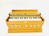 Musical Instrument Harmonium For Beginners & Professionals - 39 Keys, 7 Stopper, Double Bellow, 3 1/4 Octave, Two Reeds (Bass- Male) | Two Side Carry Handles, Jaali Frame On Keys