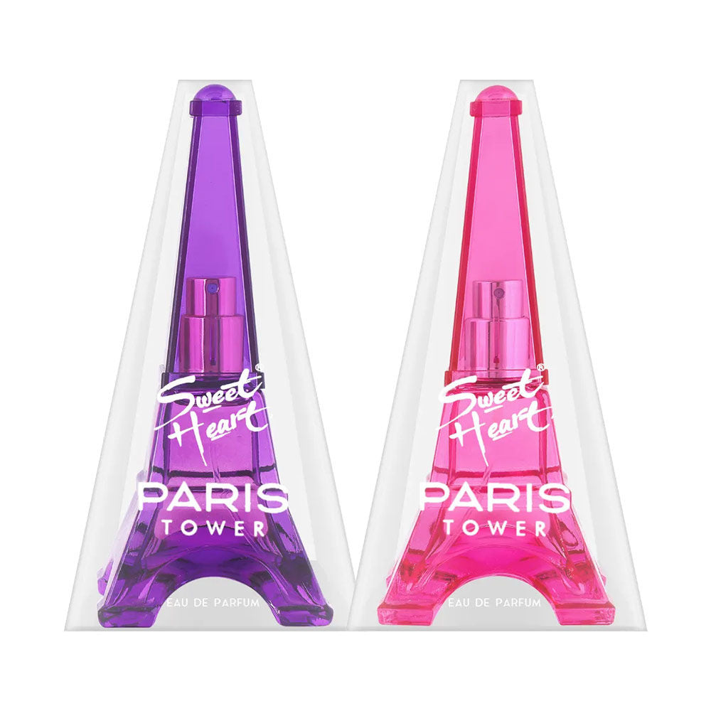 Sweet Heart Pink And Purple Paris Tower Eau De Parfum 2pcs 80ml 2.7 Fl.oz. Sweet Heart Pink And Purple Paris Tower Eau De Parfum 2pcs 80ml 2.7 Fl.oz.