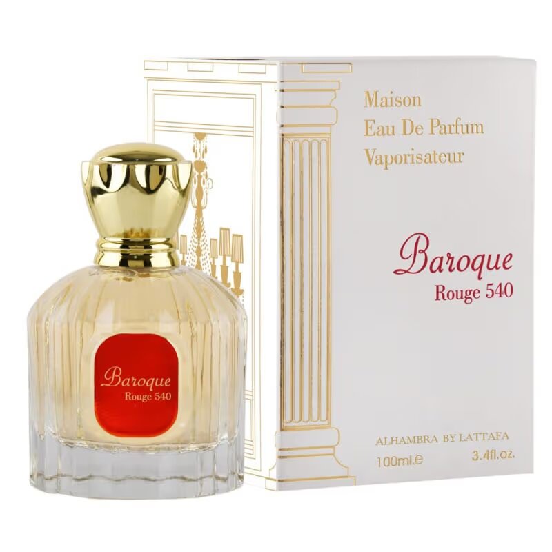 BAROQUE ROUGE 540 BY MAISON ALHAMBRA EDP FOR MEN & WOMEN 100ML 3.4 FL.OZ. BAROQUE ROUGE 540 BY MAISON ALHAMBRA EDP FOR MEN & WOMEN 100ML 3.4 FL.OZ.