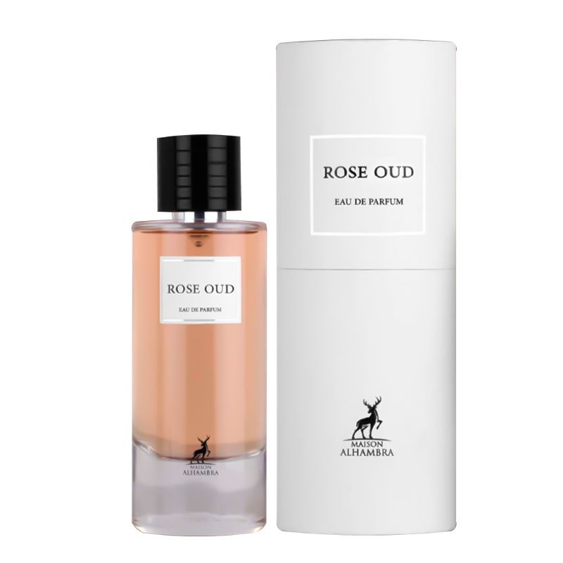 ROSE OUD BY MAISON ALHAMBRA EAU DE PARFUM 100ML 3.4 FL.OZ. FOR MEN & WOMEN ROSE OUD BY MAISON ALHAMBRA EAU DE PARFUM 100ML 3.4 FL.OZ. FOR MEN & WOMEN
