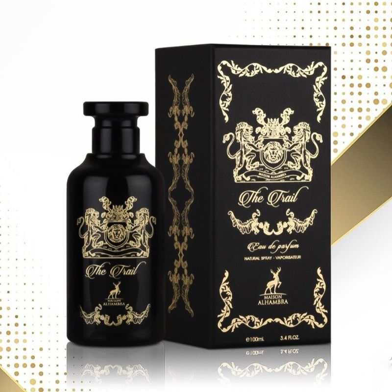 THE TRAIL BY MAISON ALHAMBRA EAU DE PARFUM 100ML 3.4 FL.OZ. UNISEX FRAGRANCE THE TRAIL BY MAISON ALHAMBRA EAU DE PARFUM 100ML 3.4 FL.OZ. UNISEX FRAGRANCE