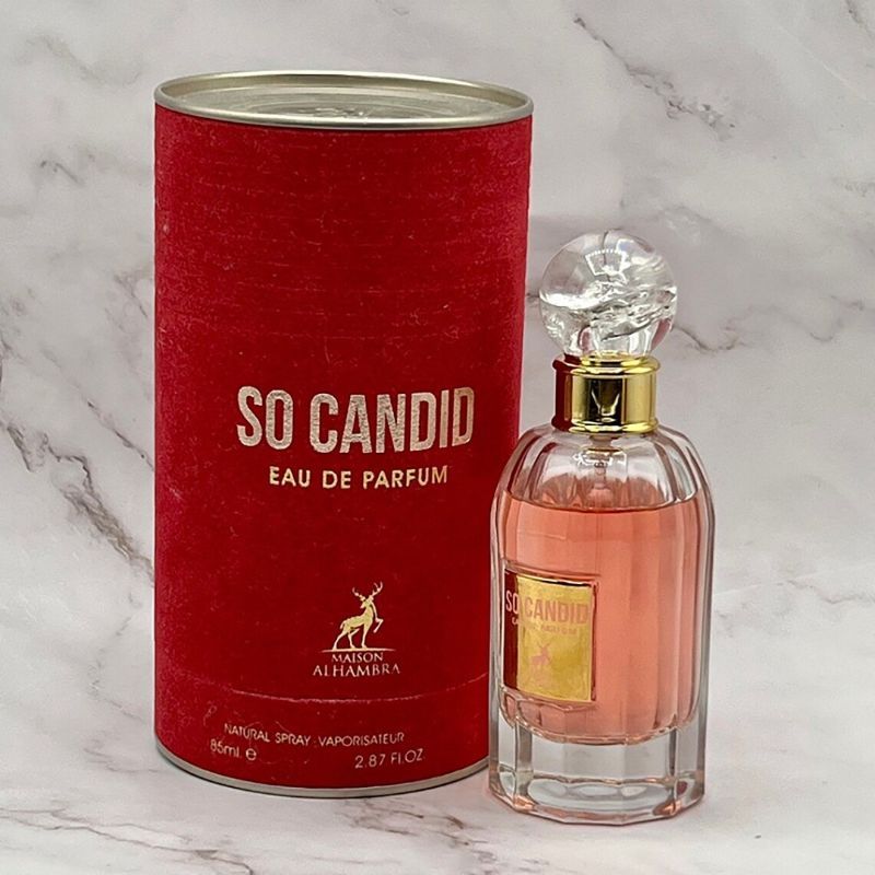 SO CANDID BY MAISON ALHAMBRA EAU DE PARFUM 85ML 2.8 FL.OZ. WOMEN FRAGRANCE SO CANDID BY MAISON ALHAMBRA EAU DE PARFUM 85ML 2.8 FL.OZ. WOMEN FRAGRANCE