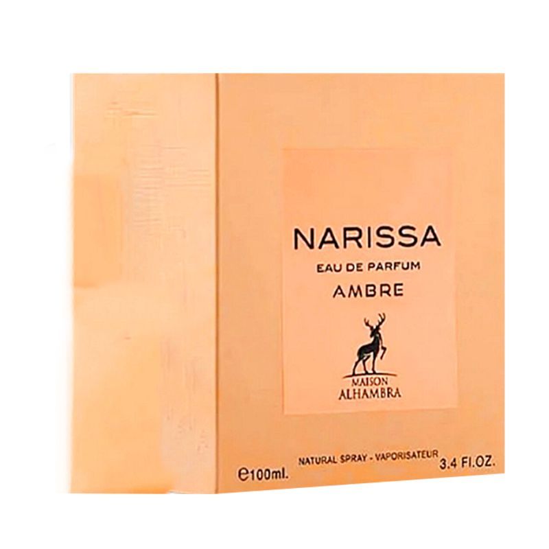 NARISSA AMBRE BY MAISON ALHAMBRA EAU DE PARFUM 100ML 3.4 FL.OZ. WOMEN FRAGRANCE NARISSA AMBRE BY MAISON ALHAMBRA EAU DE PARFUM 100ML 3.4 FL.OZ. WOMEN FRAGRANCE