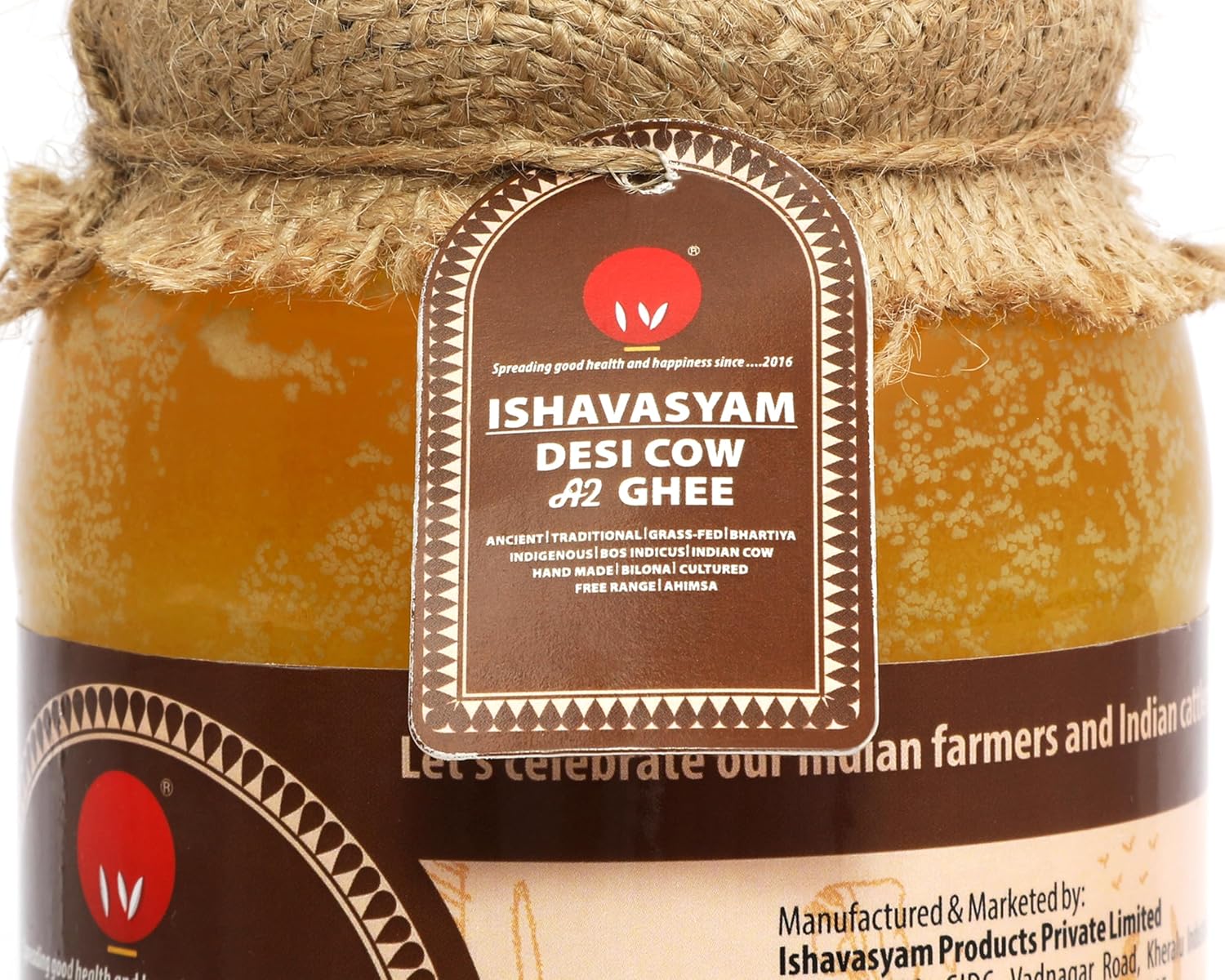 Natural A2 Gir Desi Cow'S Ghee By Isha Vasyam | Rich In Vitamin A & Healthy Nutrients Desi Ghee Perfect For Baby Body Massage | (1 Litre) 33.8 Ounce | Jar Pack Natural A2 Gir Desi Cow'S Ghee By Isha Vasyam | Rich In Vitamin A & Healthy Nutrients Desi Ghee Perfect For Baby Body Massage | (1 Litre) 33.8 Ounce | Jar Pack