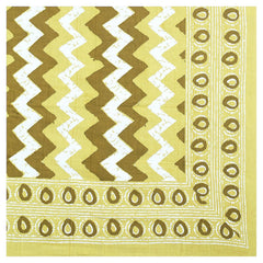 Printed Double Bedsheets For King Size With Tow Matching Pillow Covers - 90 X 100 Inches, Green & Brown | Comfort Jaipuri Collection Bedsheet - Suitable For All Seasons