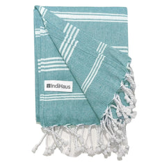 Indihaus Premium Large Cotton Bath Towels 380 Gsm | Soft, Absorbent & Comfortable Large Size Bath Towels (Ocean Teal)