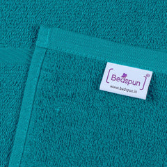Bedspun Cotton Bath Towel 400 Gsm | Gym, Workout, Super Soft Absorbent, Lightweight, Ultra Absorbent, Quick-Drying Towel (Teal) - 1 Pcs