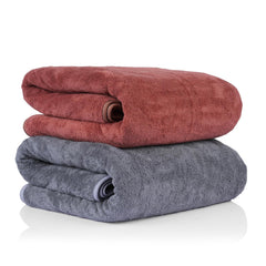 Sellsworld Microfiber Large Bath Towel | Quick Dry Super Absorbent Bath Towel For Men & Women | Towel For Bath, Travel, Gym, Beach, Pool & Yoga (Coffee & Dark Grey)