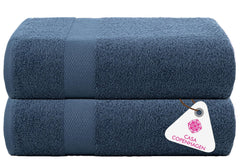 Casa Copenhagen Egyptian Cotton Exotic Hand Towel 400 Gsm (Navy)- 2 Pcs