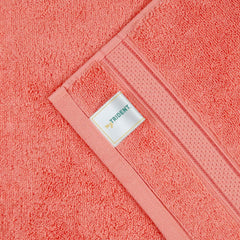 Mytrident Indulgence Collection Hand Towel 400 Gsm | 100% Cotton For Men & Women Hand Towel - Coral Pink (Pack Of 2)