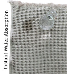 Sanglobal 100% Cotton Waffle Bath Towels 600 Gsm | Ultra Soft Absorbent Cotton Bath Towel Fluffy Design -Set Of 2 (Light Brown)