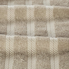 Senses By Riba 2 Bath + 2 Hand + 4 Face Cloths Towel 1.6 Kg (Taupe) - Pack Of 8