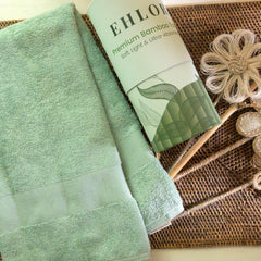 Ehlor Premium Bamboo Gym Towel 120 Gsm | Ultra-Absorbent & Anti-Bacterial 3x Softer Than Cotton Towels (Sage Green)