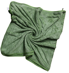 Fezora Microfiber Bath Towels 500 Gsm | Large Size Bath Towel- Super & Absorbent With Hook Quick Dry Towel For Men & Women (Light Green)