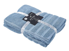 Senses By Riba Cotton Bath & Swim Towel 1000 Gsm | Ultra Soft, Super Absorbent Bath Sheet (Blue) - Pack Of 2