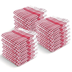 Kuber Industries Cotton Kitchen Towel 550 Gsm | Fridge, Table, Kitchen Platform Cleaning & Roti Napkins - Pink (18 Piece)