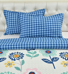 100% Cotton Double Bedsheet For King Size With 2 Pillow Covers | 90 X 100 Inches, Multicolor - 280 Thread Count Super Soft Bedding Set