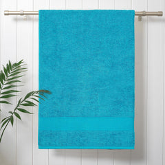 Trident 100% Cotton Bath Towels Large Size Soft & Absorbent 450 Gsm | Urban Comfort (Teal)