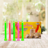 COLOURFUL CANDLES 15 COLOUR CANDLES IN ONE PACK | 4 PACKS TOTAL CANDLES 60