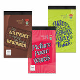 Writing Pad 14x22cm Lined Paper Wide Ruled 50 Sheets, Micro Perforated Notebook | Pack Of 5