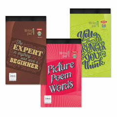 Writing Pad 14x22cm Lined Paper Wide Ruled 50 Sheets, Micro Perforated Notebook | Pack Of 5