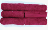 Bombay Dyeing Tulip 100% Soft Cotton Hand Towels 1200 Gsm (Mahroon) - Set Of 6