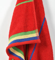 Pure Cotton Large Size Bath Towel 450 Gsm | Attractive Design, Quick Dry Bath Towel (Red)