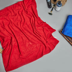 Midastra Microfiber Bath Towel 500 Gsm | Fast Drying, Extra Soft & Absorbent, Perfect for Home, Gym, Travel Bath Towel (Red)