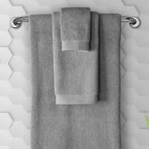 Spread Spain Resort Luxurious Cotton Towels 720 Gsm | Bath, Hand & Washcloth Towels Sets Of 3 Super Softness & Absorbent (Carbon)