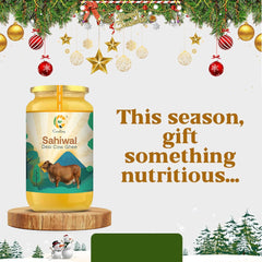 Organic Natural Sahiwal Desi Cow Ghee By Curdley | Great Source Of Energy Healthy & Nutrients Desi Cow Ghee For Brain Health | (1 Litr) 33.8 Ounce Jar Pack