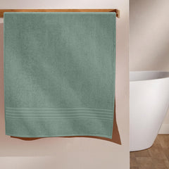 Boutiquo 100% Cotton Bath Towel 500 Gsm | Compact Quick Dry Lightweight Soft & Highly Absorbent Large Size Bath Towel - Jade