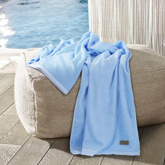 Spread Spain Bamboo Towel Bath, Hand & Face Towel 1950 Gsm | High Absorbent Super Soft | Hotel Spa Decorative Bathroom Towels | Sky Blue (Set Of 6)