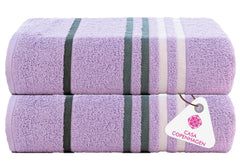 Casa Copenhagen Egyptian Cotton Exotic Hand Towel 400 Gsm (Taffy Purple Rose)- 2 Pcs