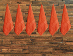 Ksc Shop Premium Luxury Cotton Face Towel 900 Gsm | Ultra Soft Highly Absorbent Face Towel (Rusty Orange) - Pack Of 6