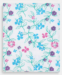 Suam Aruba Cotton Towel 400 Gsm | Quick Absorption For Beach, Pool, Travel, Spa & Yoga | Printed Cotton Towel - Standard Size | Blue
