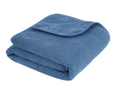Fezora Microfiber Contler Bath Towels 320 Gsm | Large Size Bath Towel Soft & Absorbent Bath Towel For Men & Women (Dark Blue)