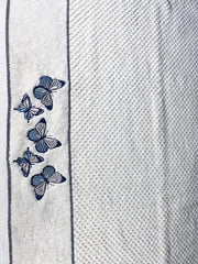 Senses By Riba All Cotton 550 Gsm Embroidered Bath Towel Set - Pack Of 4 (Style 12)