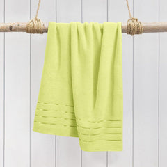 Spread Spain 100% Cotton Face Towel 600 Gsm | Roman Face Towel Super Absorbent Soft & Quick Dry Towels (Canary Yellow) -Set Of 2