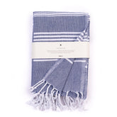 Haber Premium Basic Large Size 100% Cotton Towel 300 Gsm | Soft, Absorbent & Comfortable Quick Dry Bath Towels - Blue (1 Pcs)
