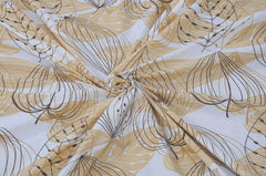 Cotton Bedsheet For King Size With 2 Pillow Covers - 108 X 108 Inches, Brown & White | Soft & Comfortable Feel To Your Skin