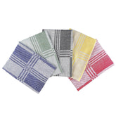 Sami Studios Kitchen Cotton Towels 400 Gsm | Highly & Absorbent For Kitchen Cleaning & Quick Drying Elegant Waffle Checks X-Large Towel (Set Of 5) -Multicolor