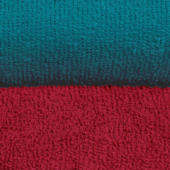Bedspun Cotton Bath Towel 800 Gsm | Gym, Workout, Super Soft Absorbent, Lightweight, Ultra Absorbent, Quick-Drying Towel (Teal & Wine Red) - 2 Pcs